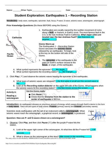 earthquake-recording-station-gizmo-answer-key-pdf Ebook PDF